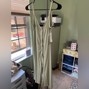 Green Relaxed Fit Dress